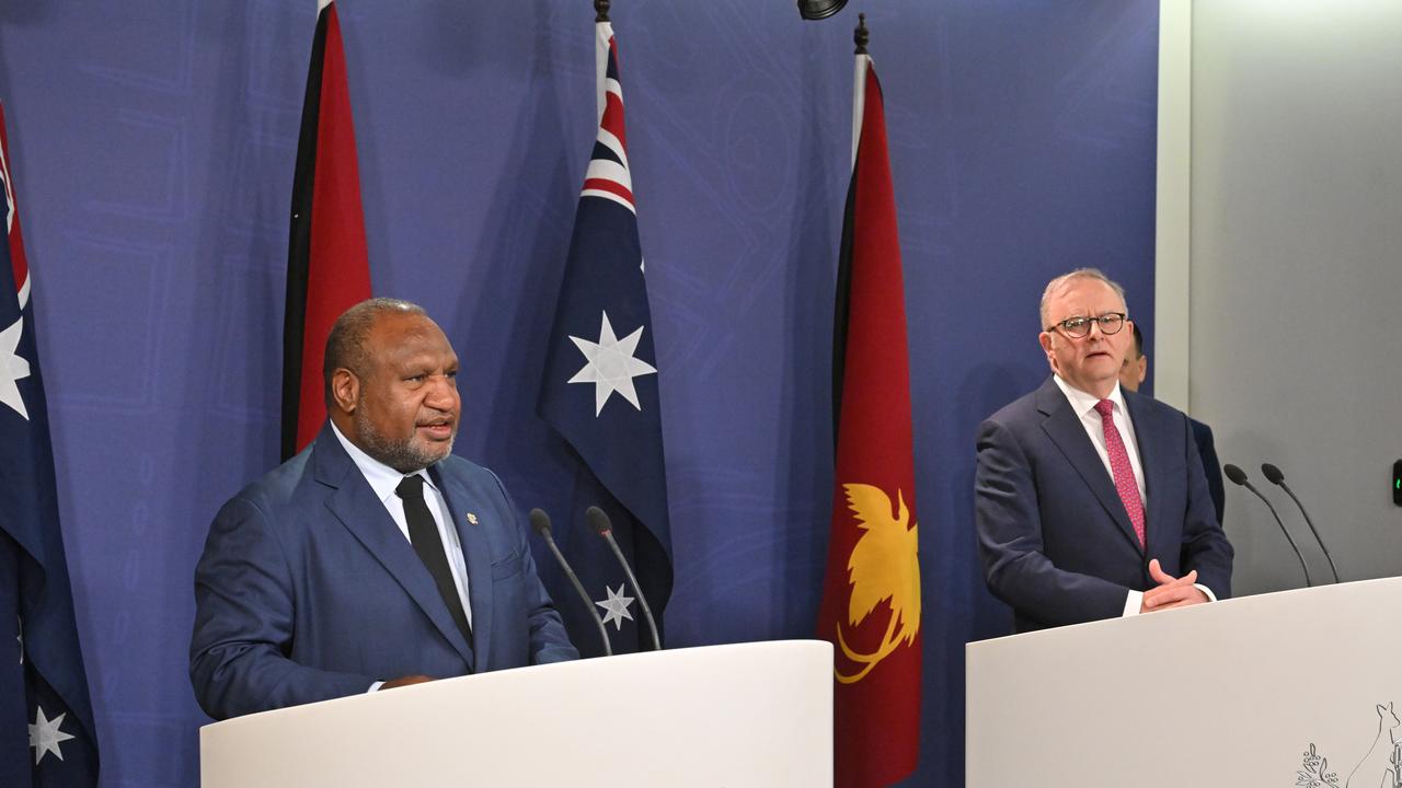 Prime ministers James Marape and Anthony Albanese