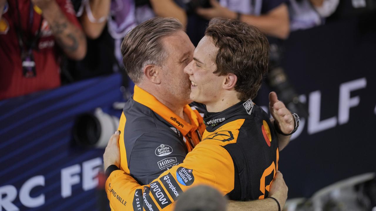 Zak Brown and Oscar Piastri