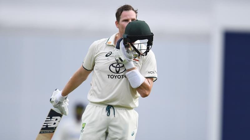 Despite struggling early, Steve Smith went on to score his 33rd Test Century
