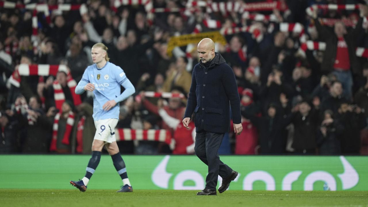 Erling Haaland and Pep Guardiola