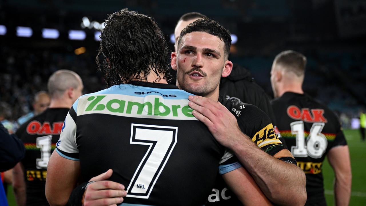 Nathan Cleary and Nicho Hynes 2024 Prelim Final