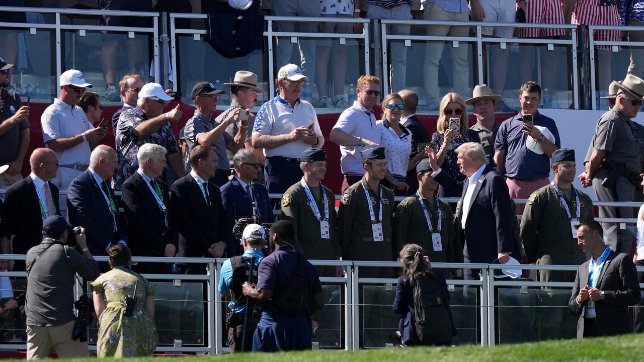 President Donald Trump at the 2025 Ryder Cup