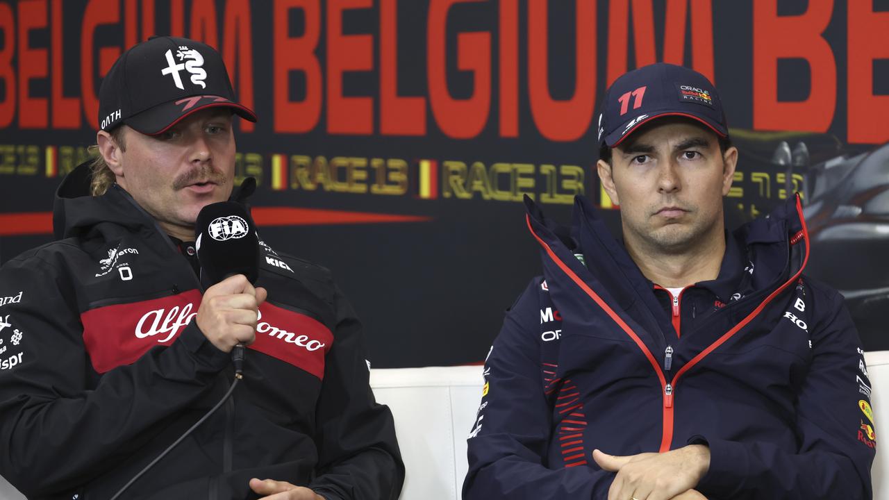 Valtteri Bottas and Sergio Perez