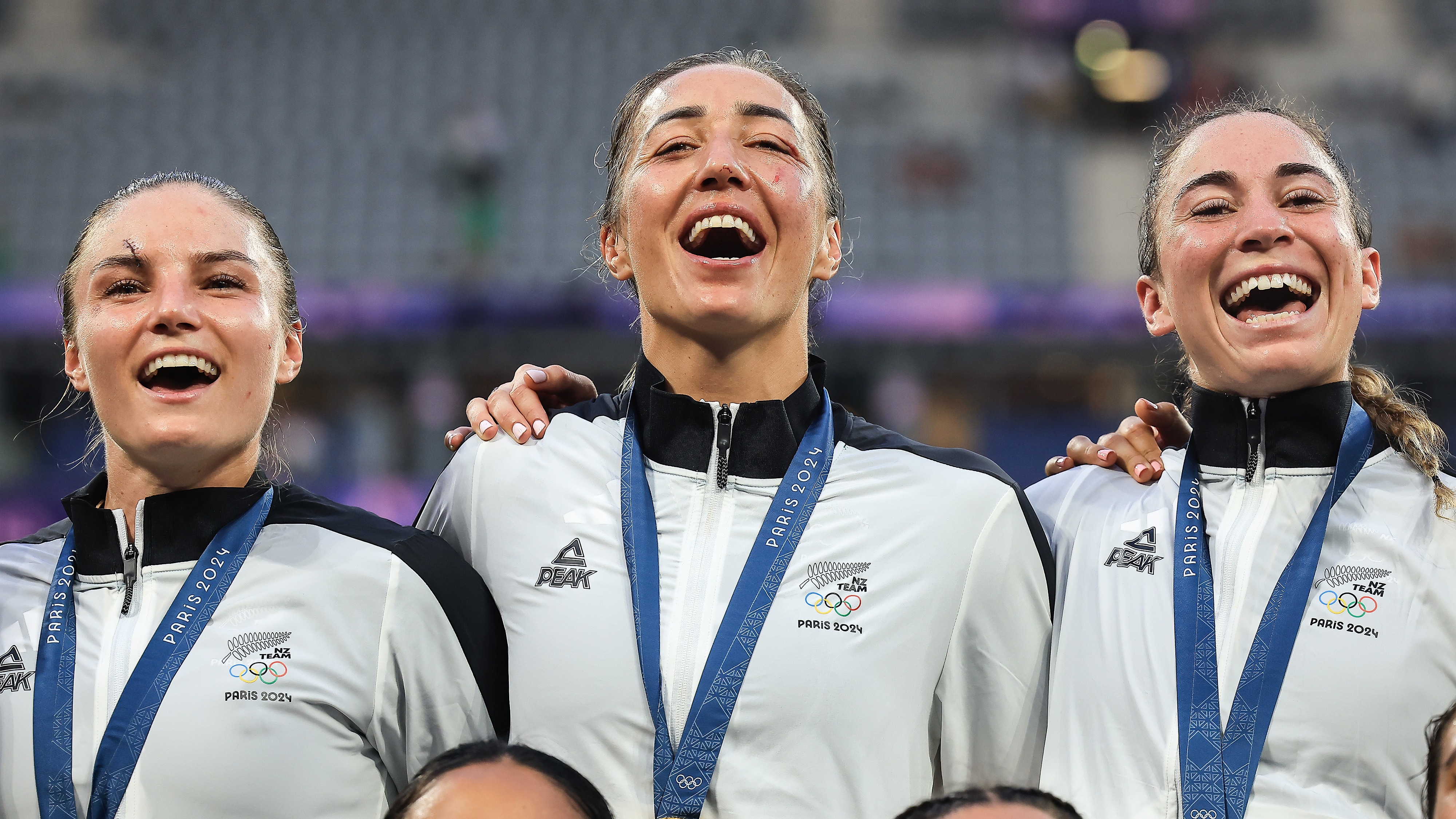 Michaela Blyde, Sarah Hirini and Jazmin Felix-Hotham, Paris 2024 Olympics