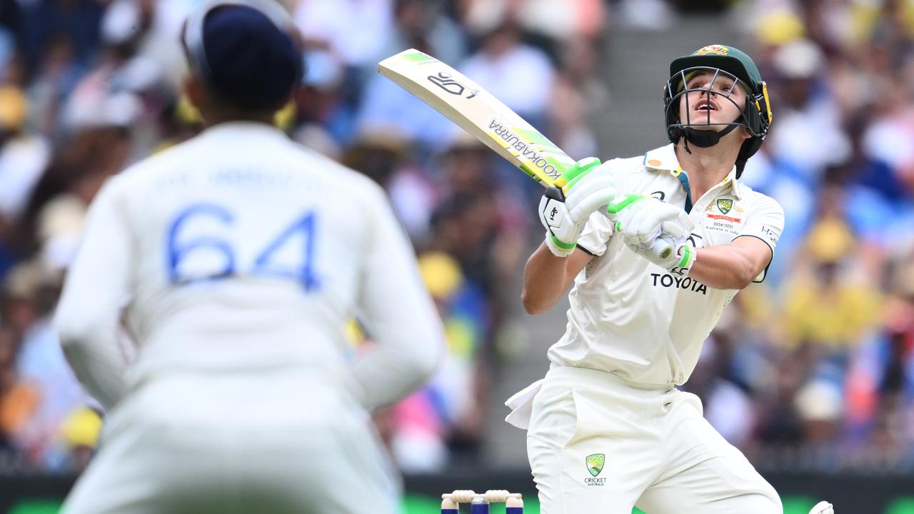 Sam Konstas showed no sign of Test debut nerves with an array of audacious shots