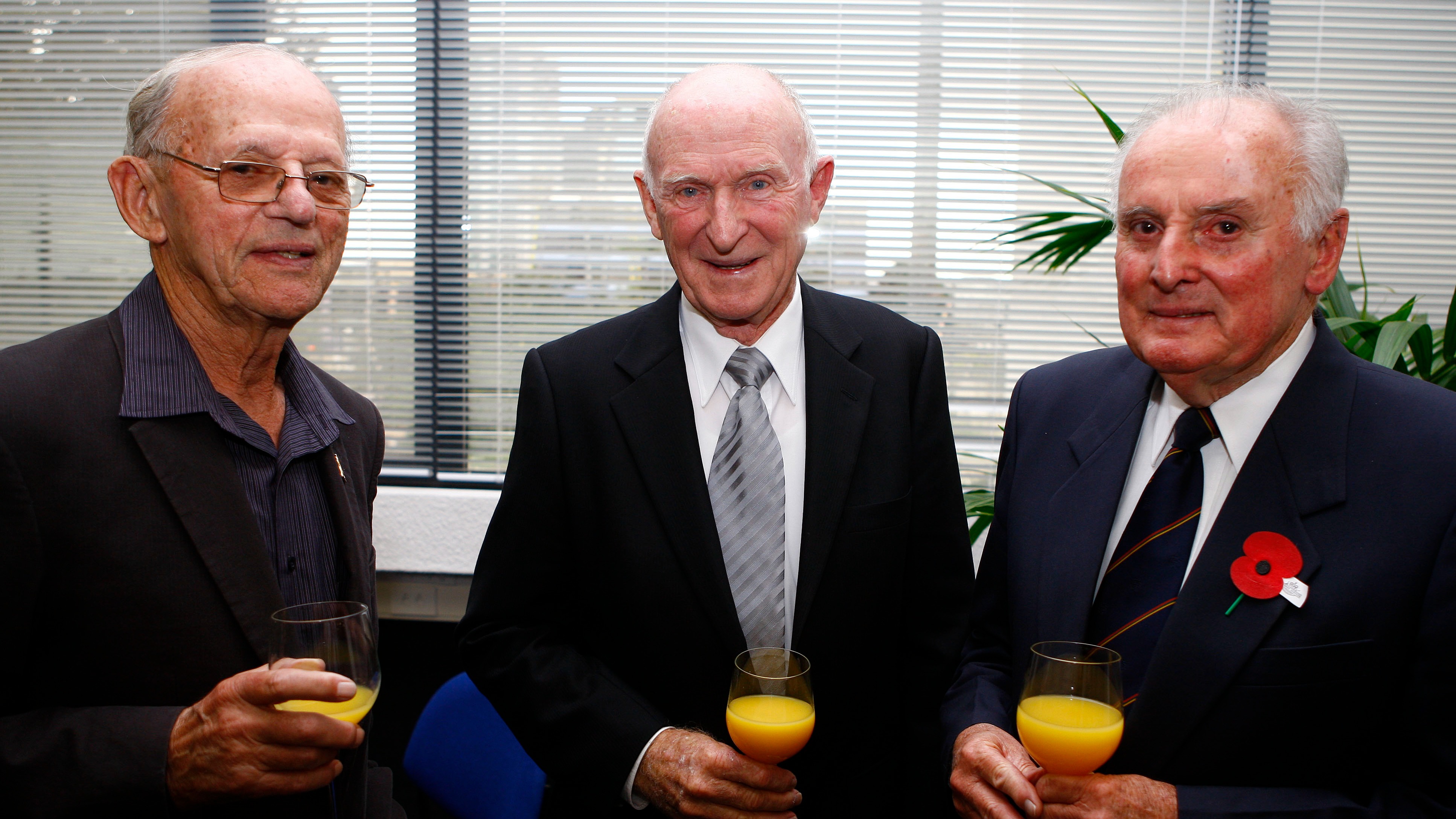 Arch Jelley, Sir Murray Halberg and Lloyd Drake 