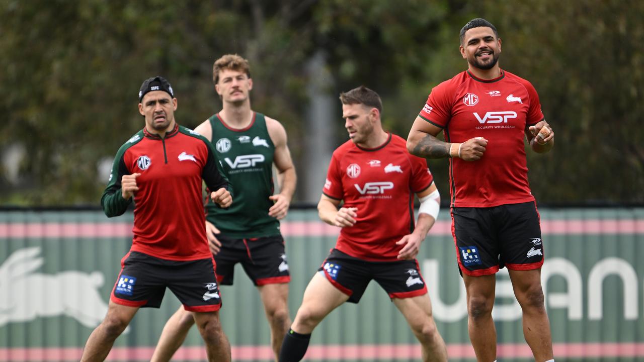 Souths players train