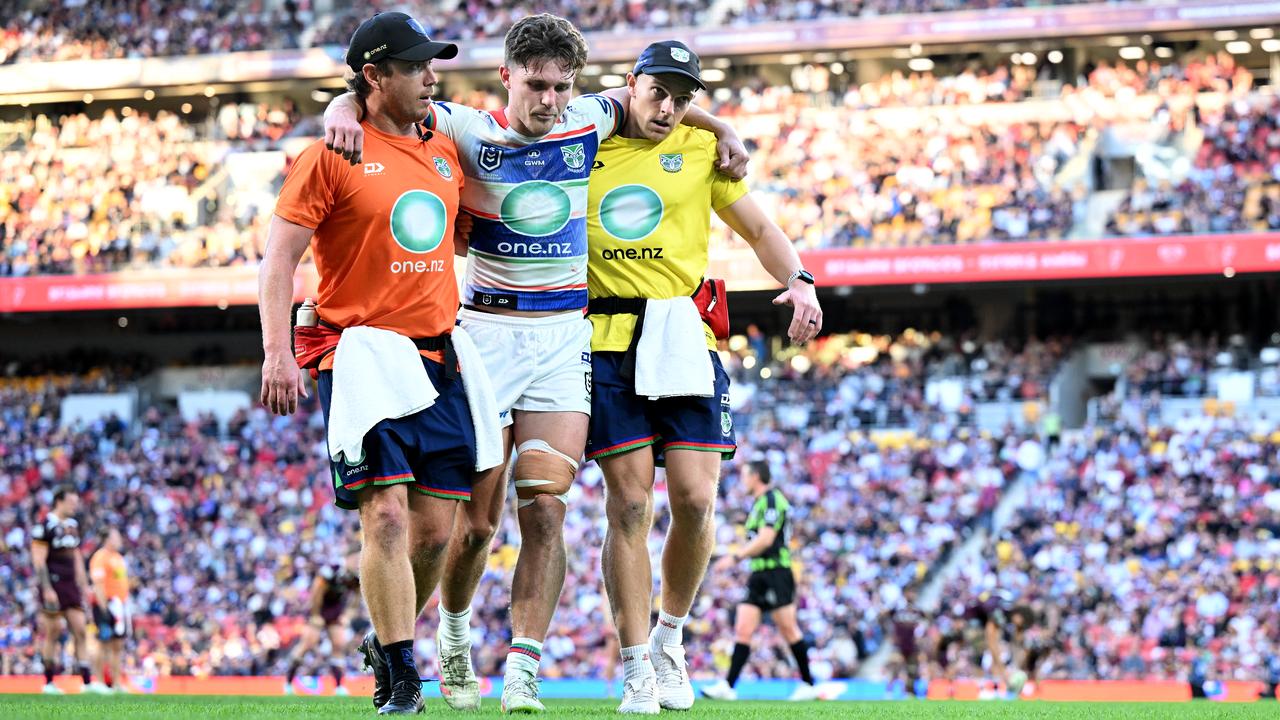 Luke Metcalf injured vs Broncos