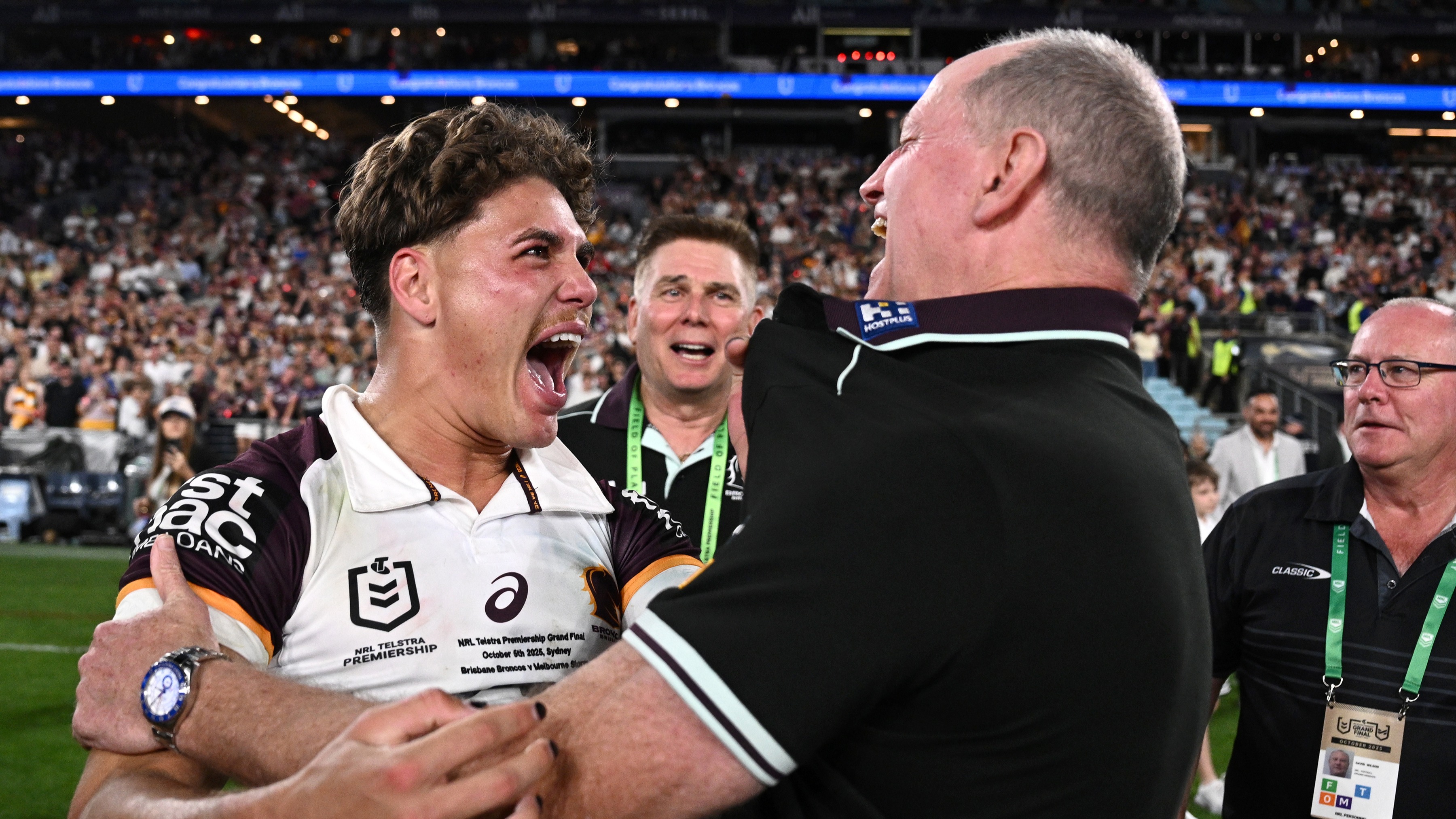 Reece Walsh and Michael Maguire, 2025 NRL Grand Final