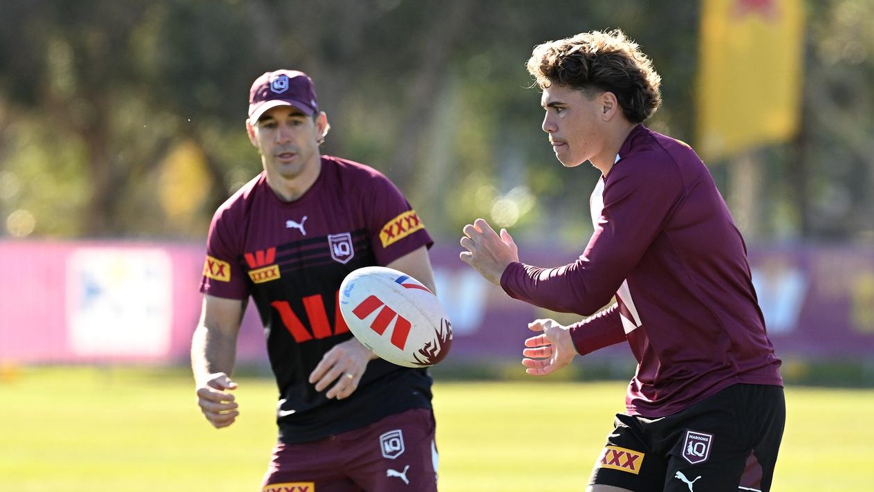 Billy Slater and Reece Walsh
