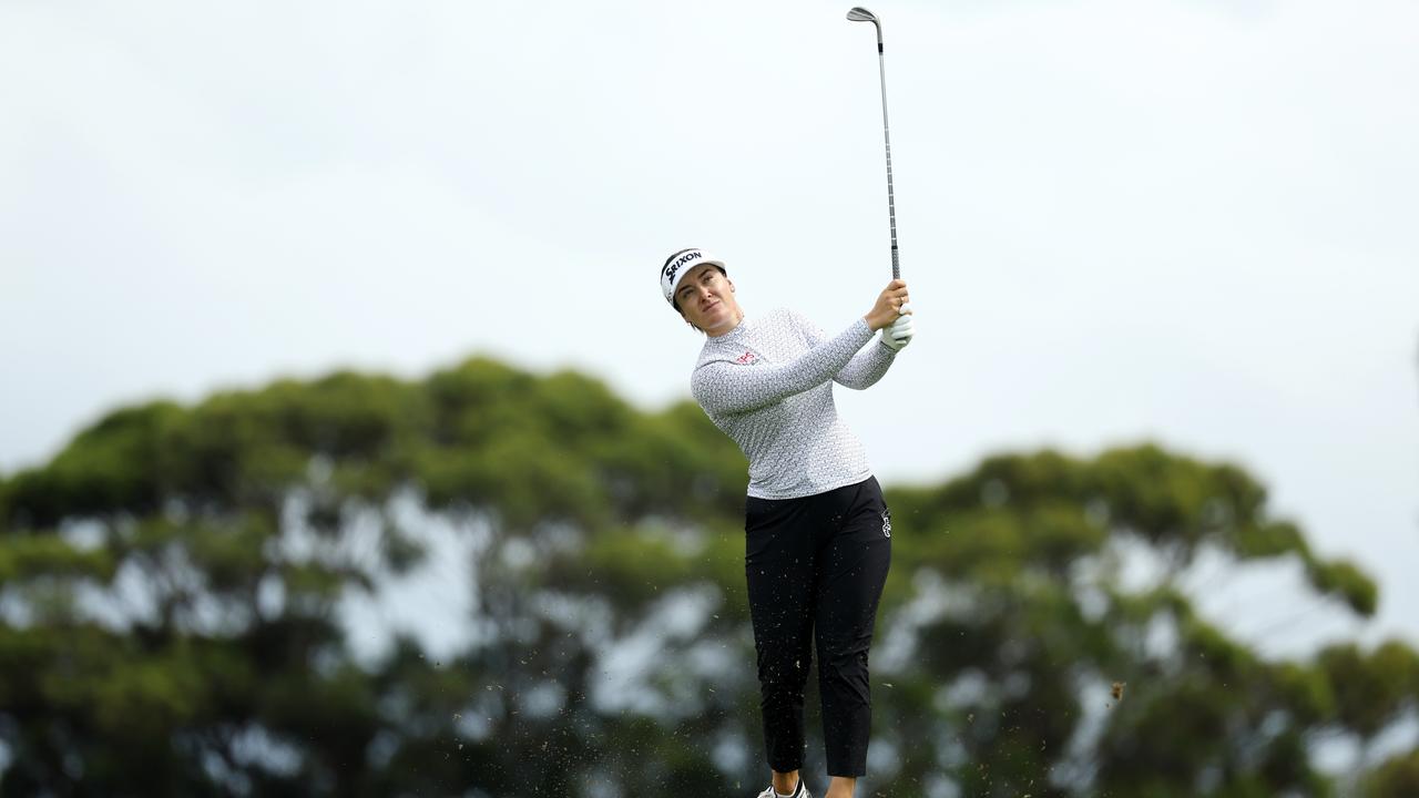 Hannah Green trails leader Jiyai Shin by two shots heading into Sunday's final round in Melbourne