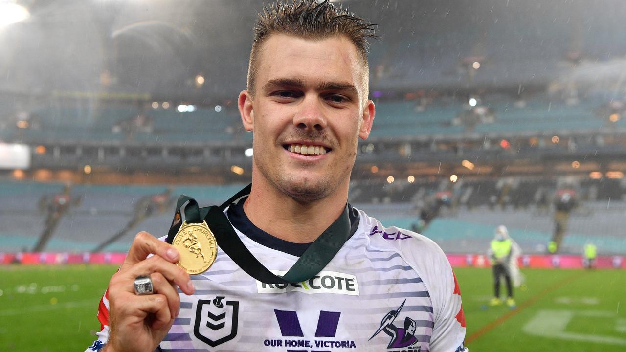 Ryan Papenhuyzen won the Clive Churchill Medal in the Storm's 2020 premiership