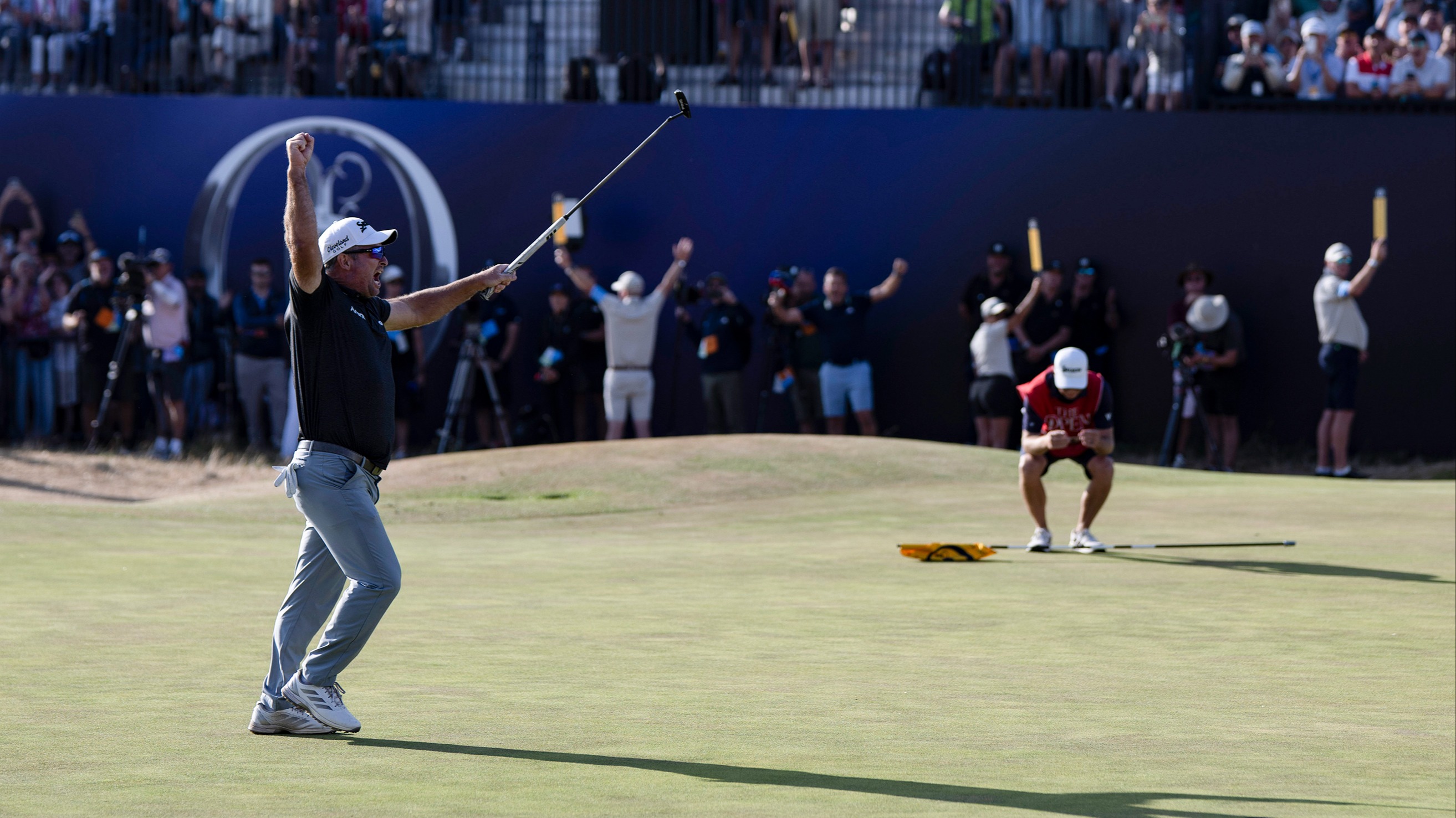 Ryan Fox's winning putt on the 18th at Royal Birkdale