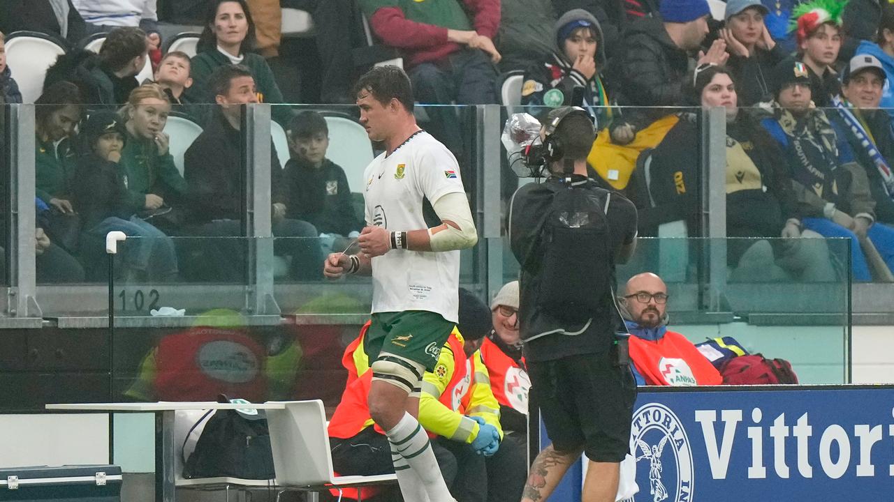 South Africa's Franco Mostert vs Italy