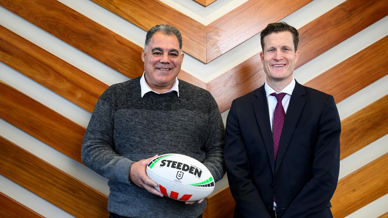 Perth Bears coach Mal Meninga and CEO Anthony De Ceglie