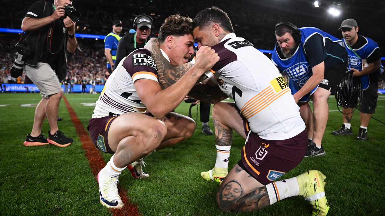 Reece Walsh and Adam Reynolds