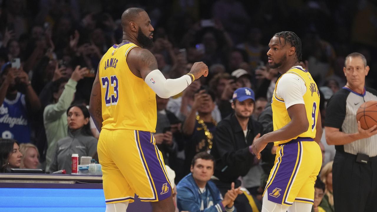 Playing alongside son Bronny was another career highlight this season