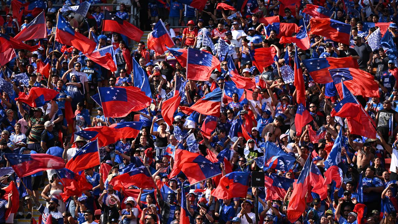 Samoa and Tonga fans, Suncorp Stadium