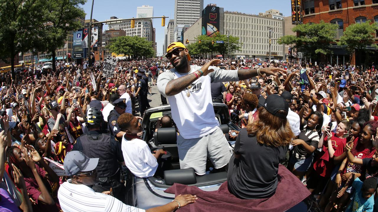 LeBron enjoys bringing Cleveland's first NBA crown home in 2016