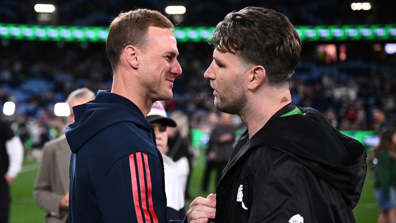 Daly Cherry-Evans and Jai Arrow