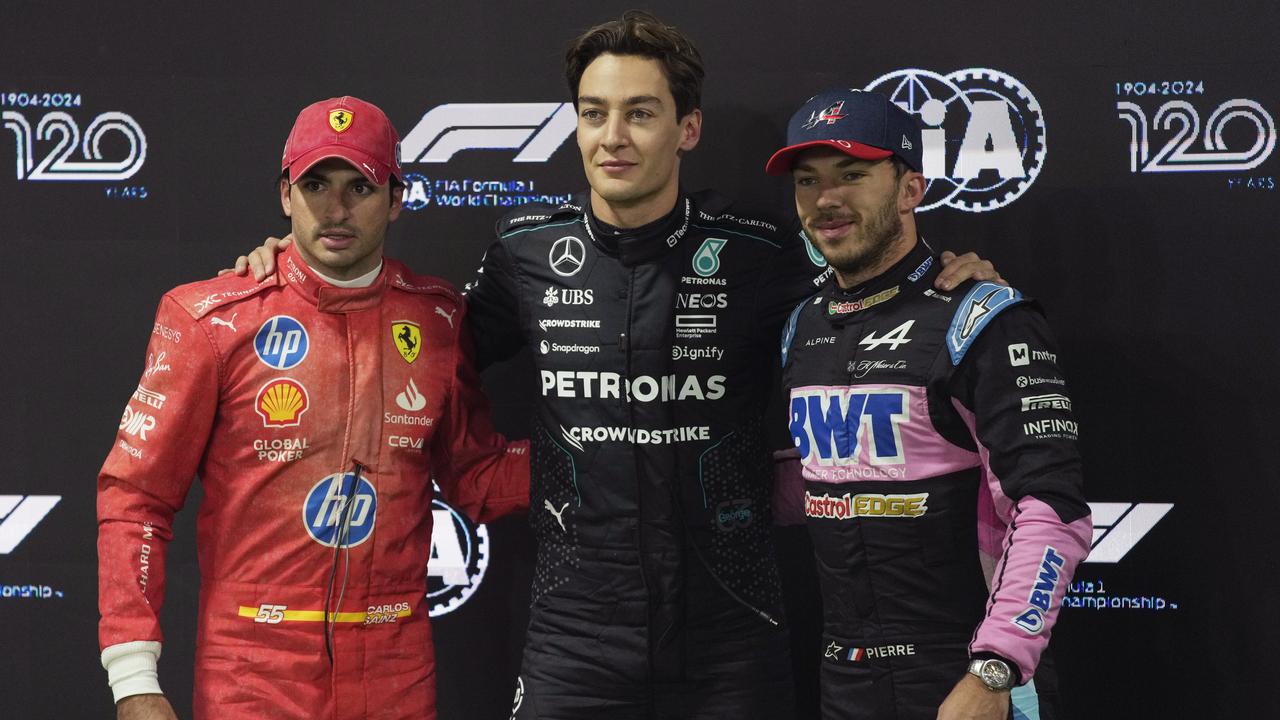 Carlos Sainz, George Russell and Pierre Gasly were the three quickest drivers in Las Vegas GP qualifying