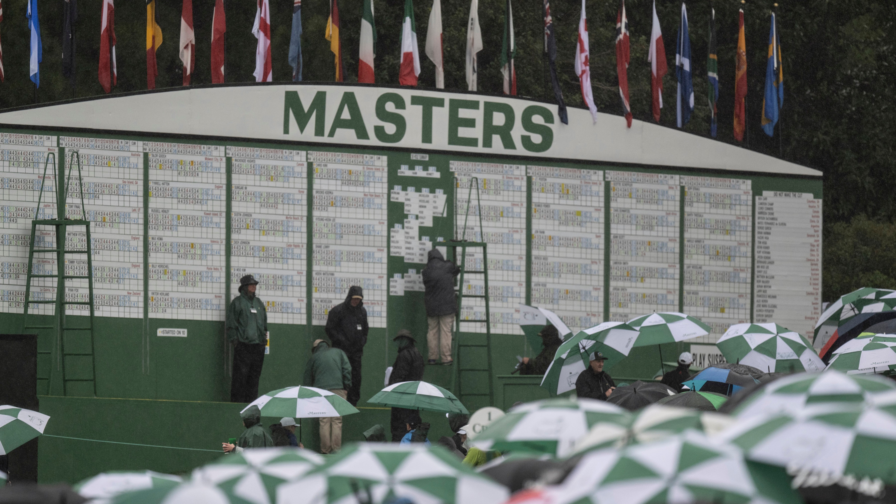 Masters leaderboard