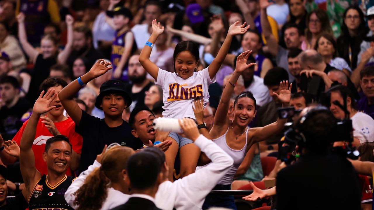 Basketball fans in Sydney