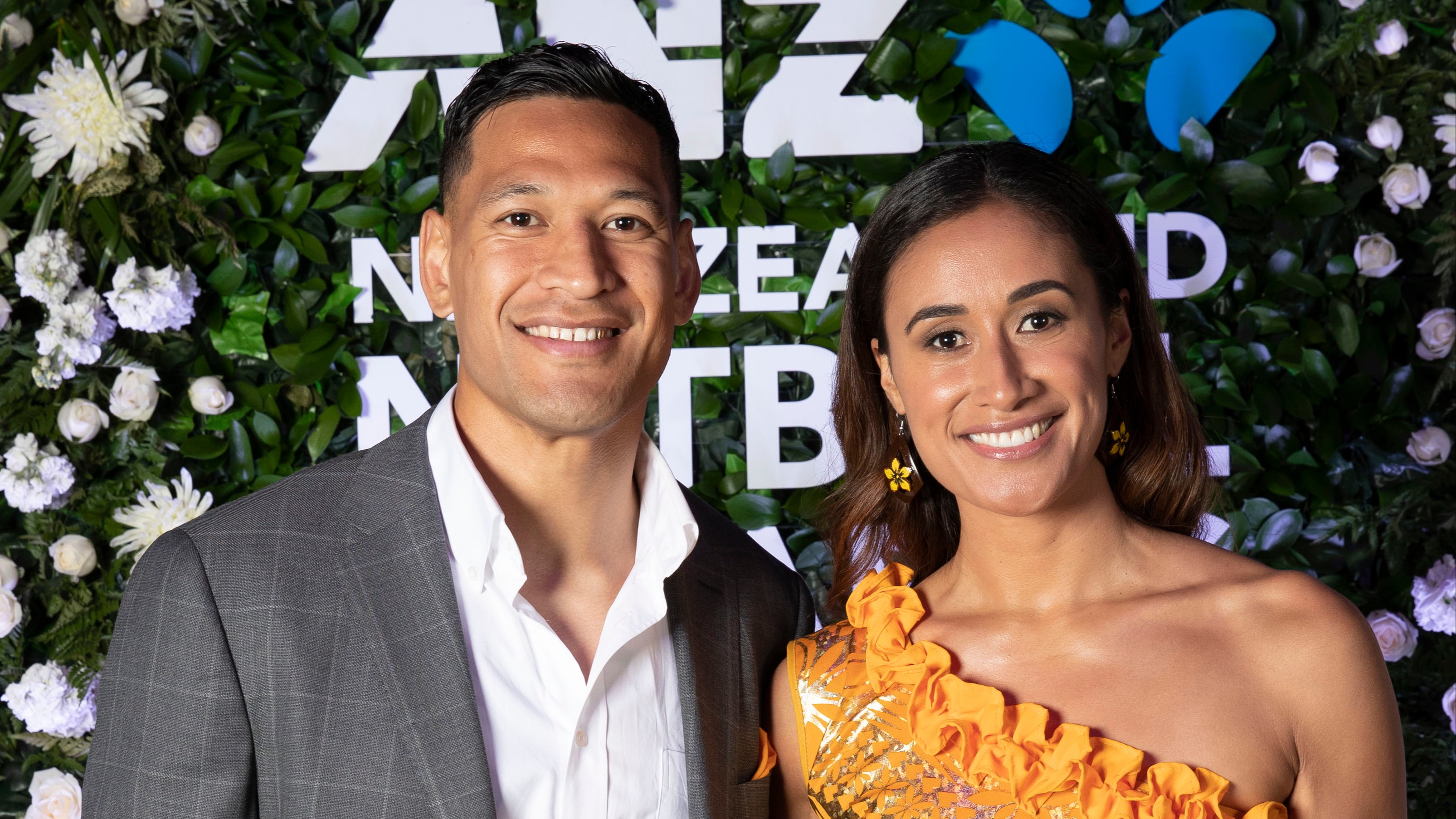 Israel Folau and Maria Folau at the NZ Netball Awards in 2019