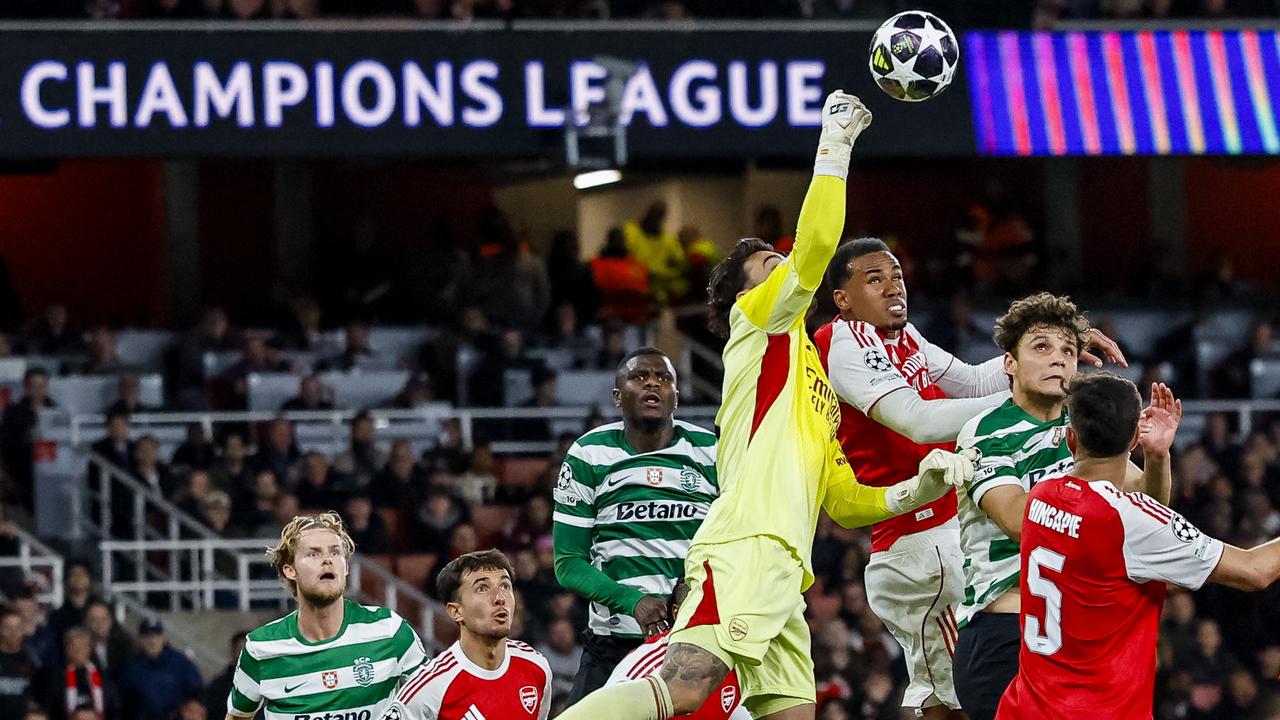 Arsenal goalkeeper David Raya