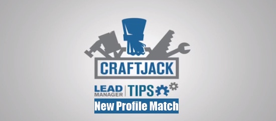 Video Tip - New Profile Match