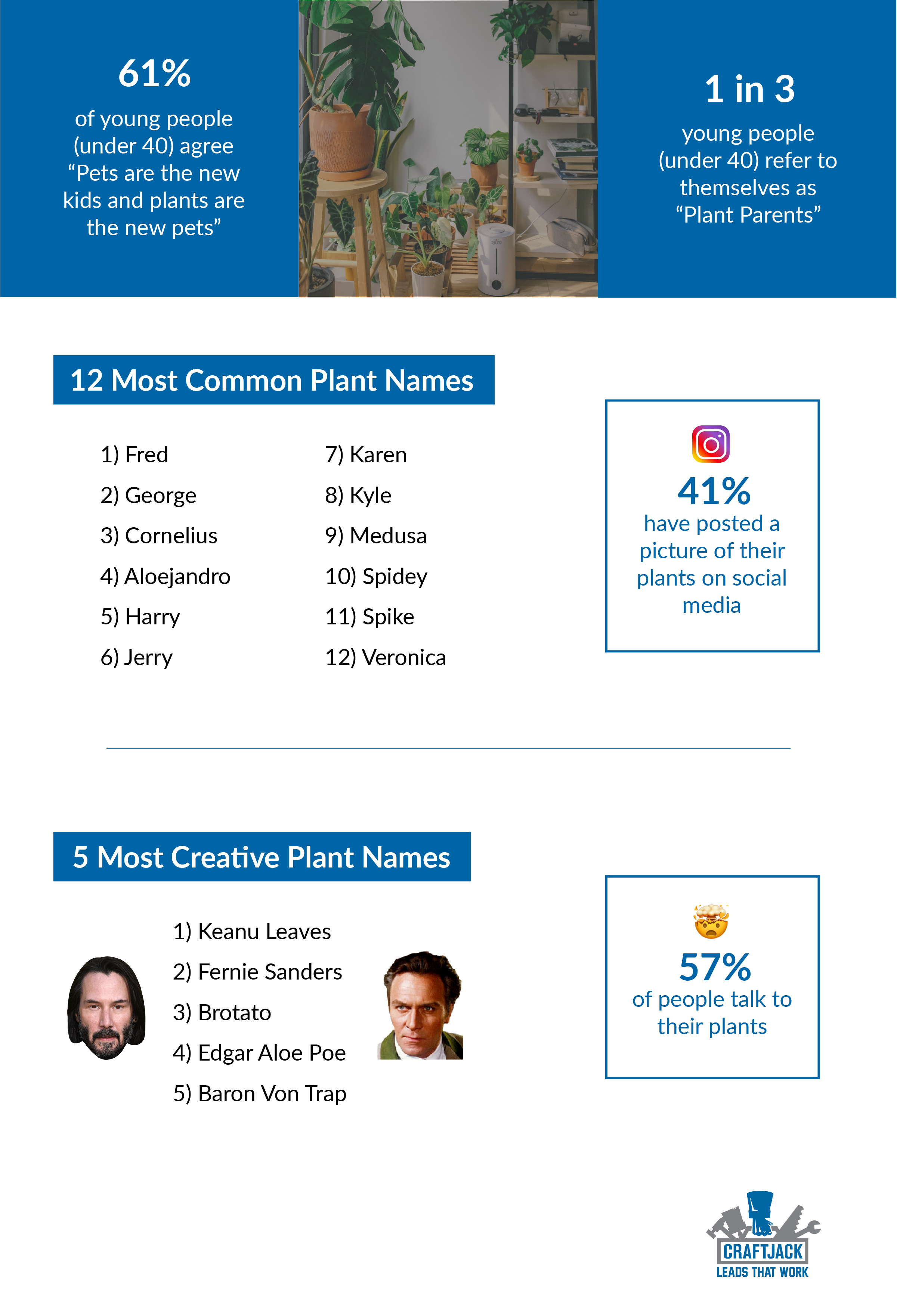 Millennial houseplant statistics 2021