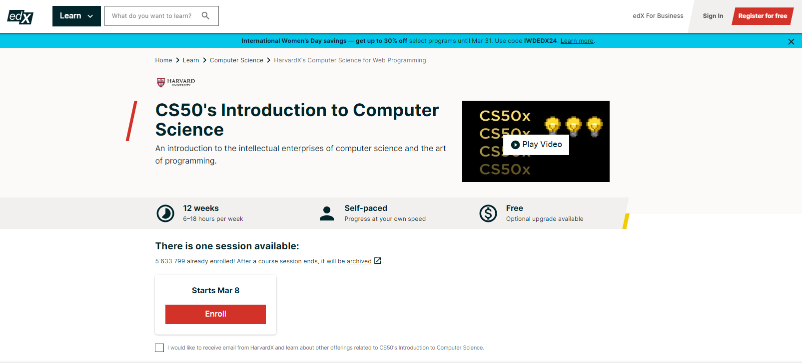 Harvard-Introduction to Computer Science