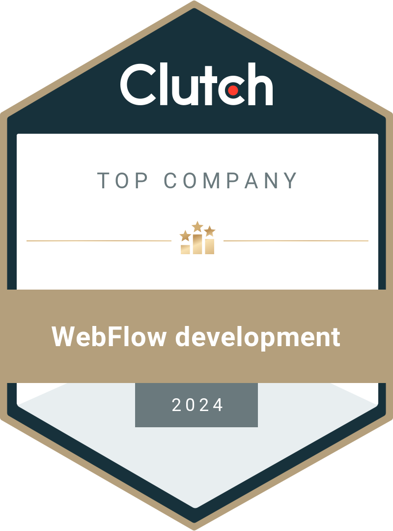 top clutch.co webflow development 2024 award