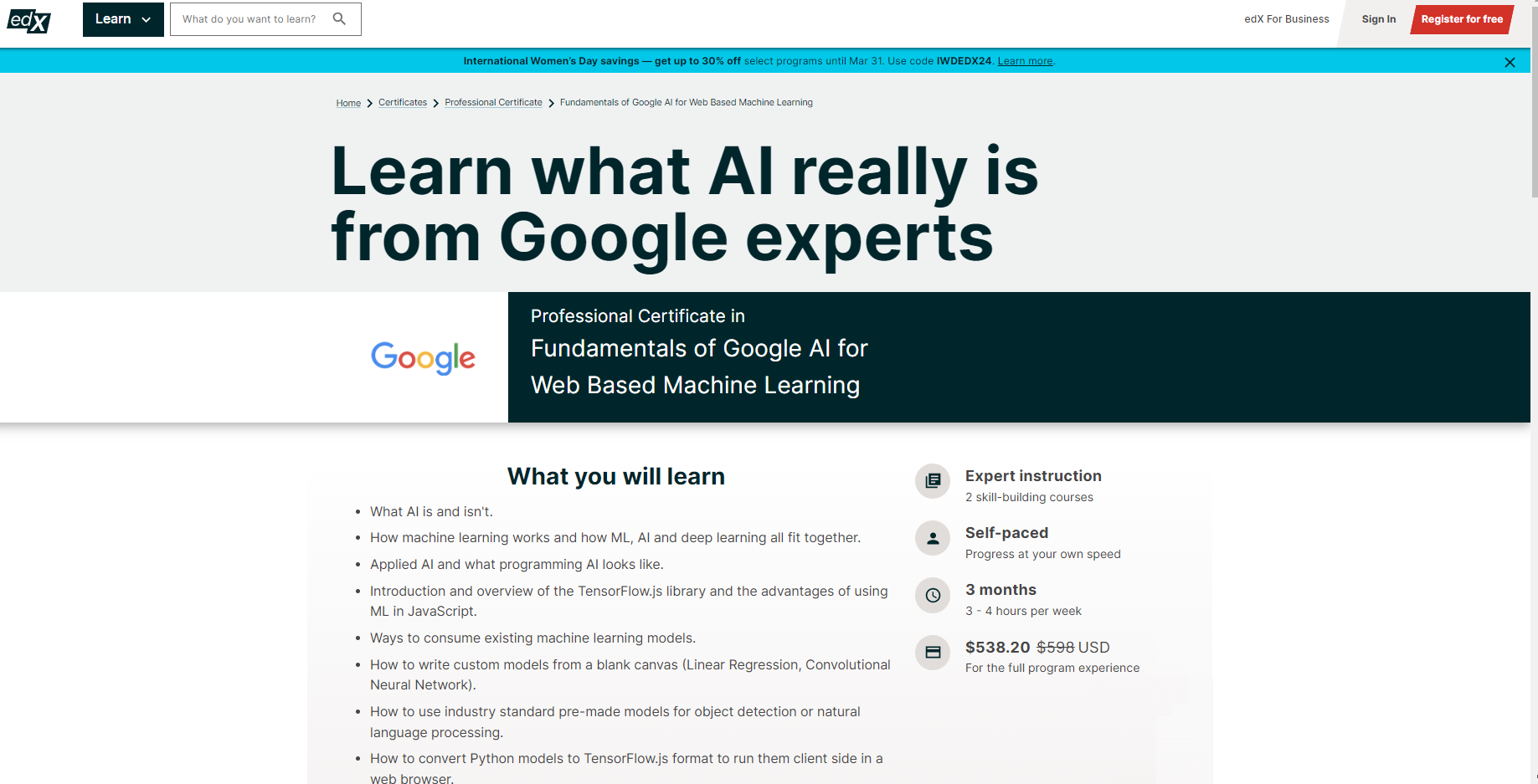 Fundamentals of Google AI for Web-Based Machine Learning