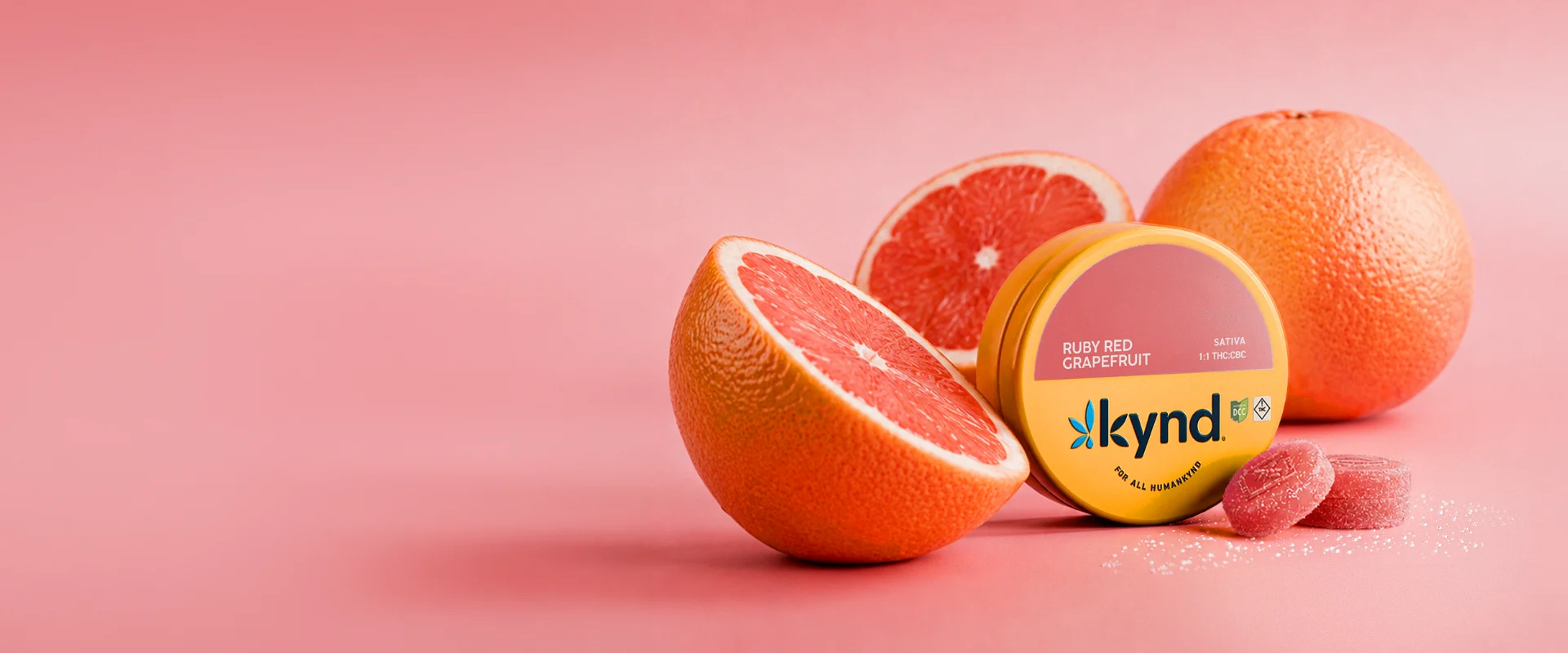Ruby Red Grapefruit THC:CBC Gummies