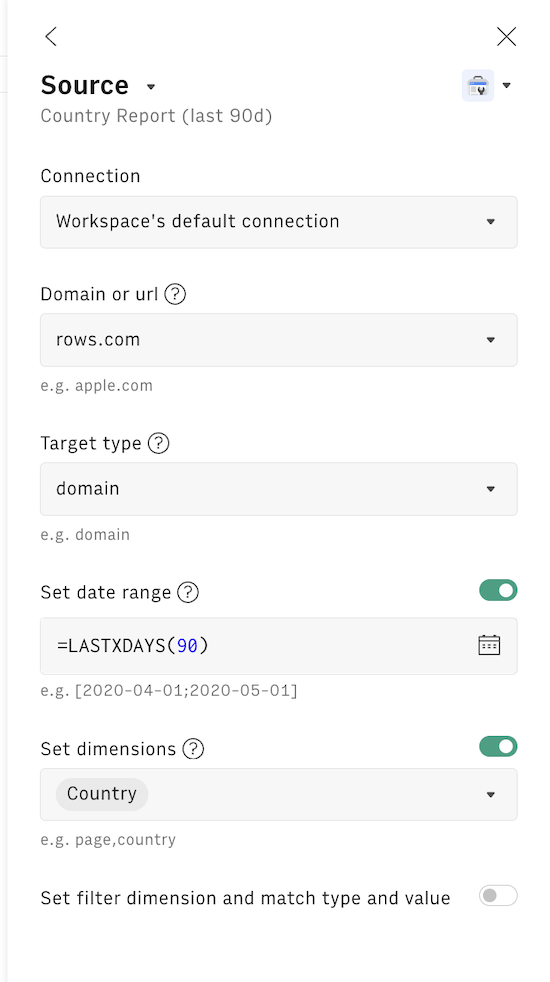 Edit data source