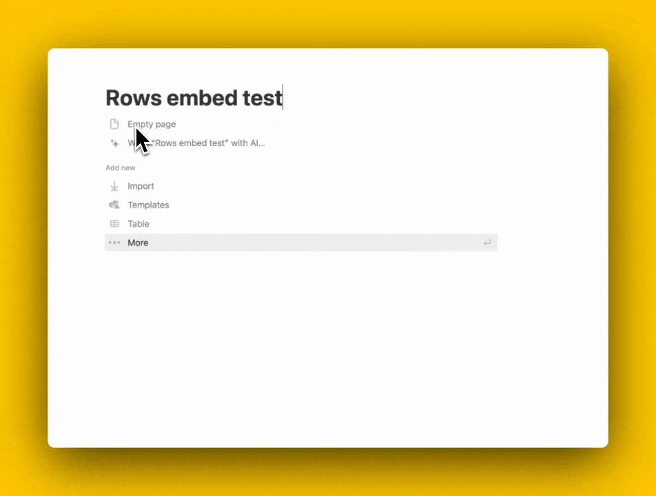 embed rows:notion