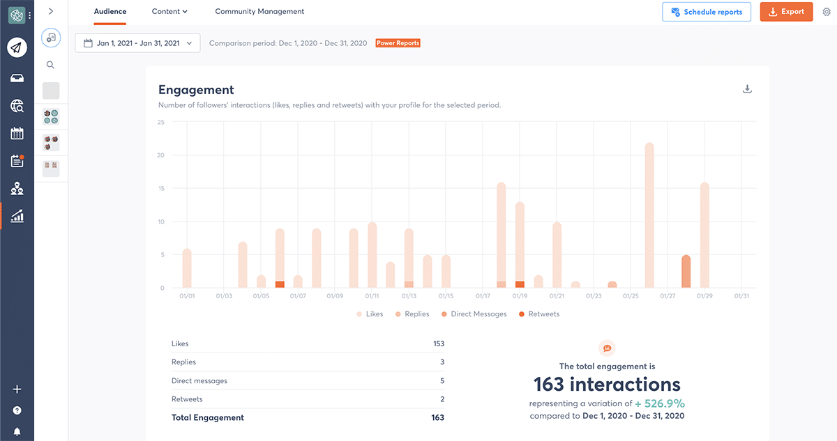 agorapulse schedule-min