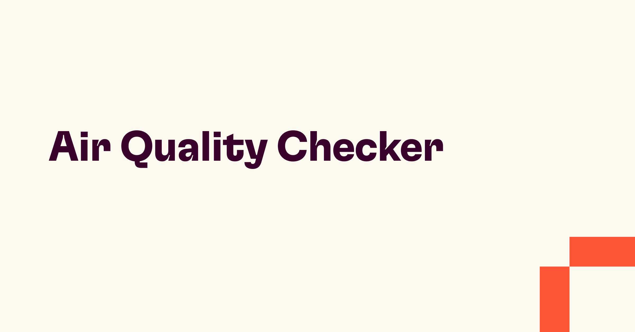 Air Quality Checker