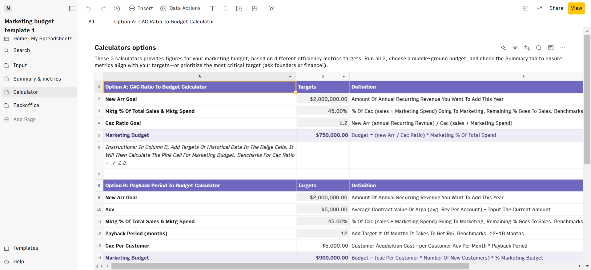 marketing budget template rows 2-min