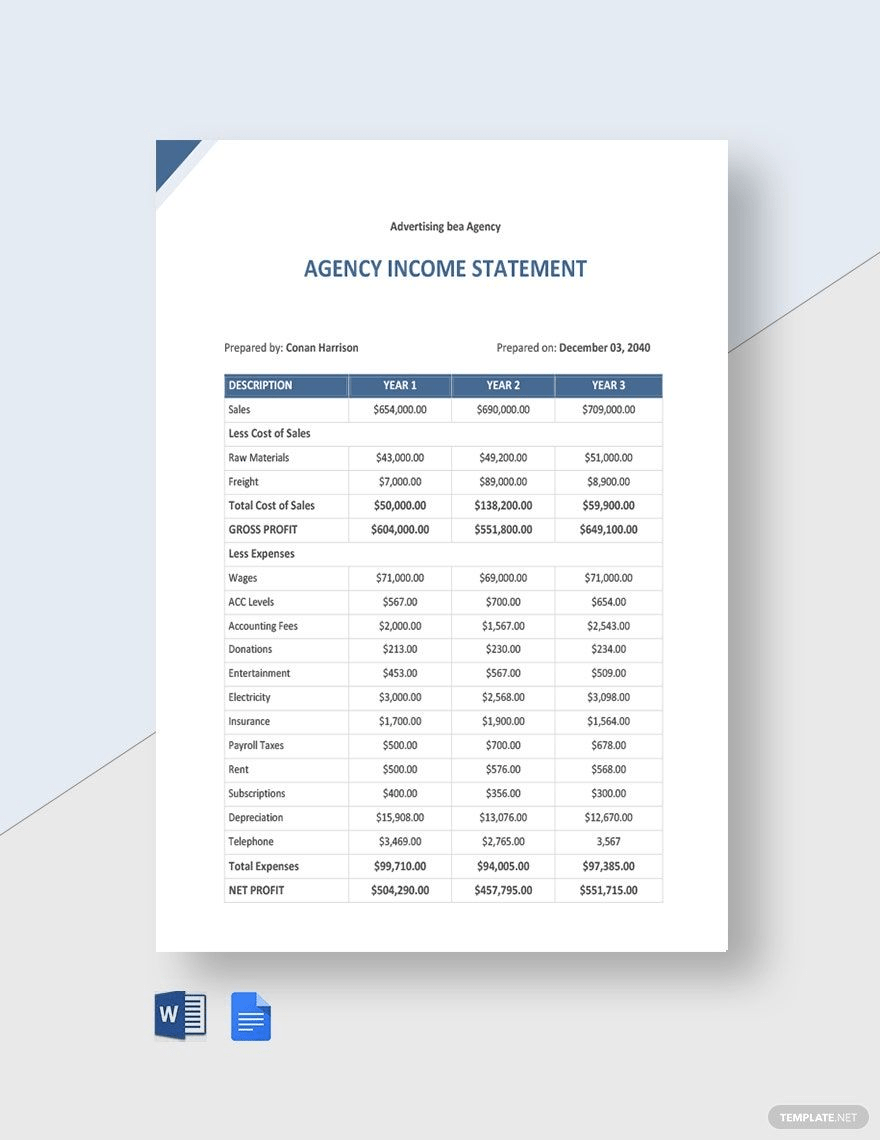 agency income statement-min