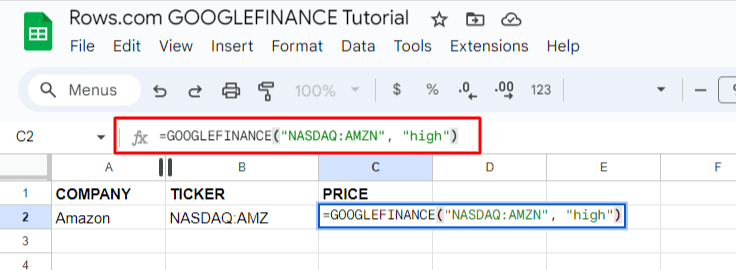 step 1 input formula