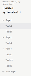 Reordering Tables