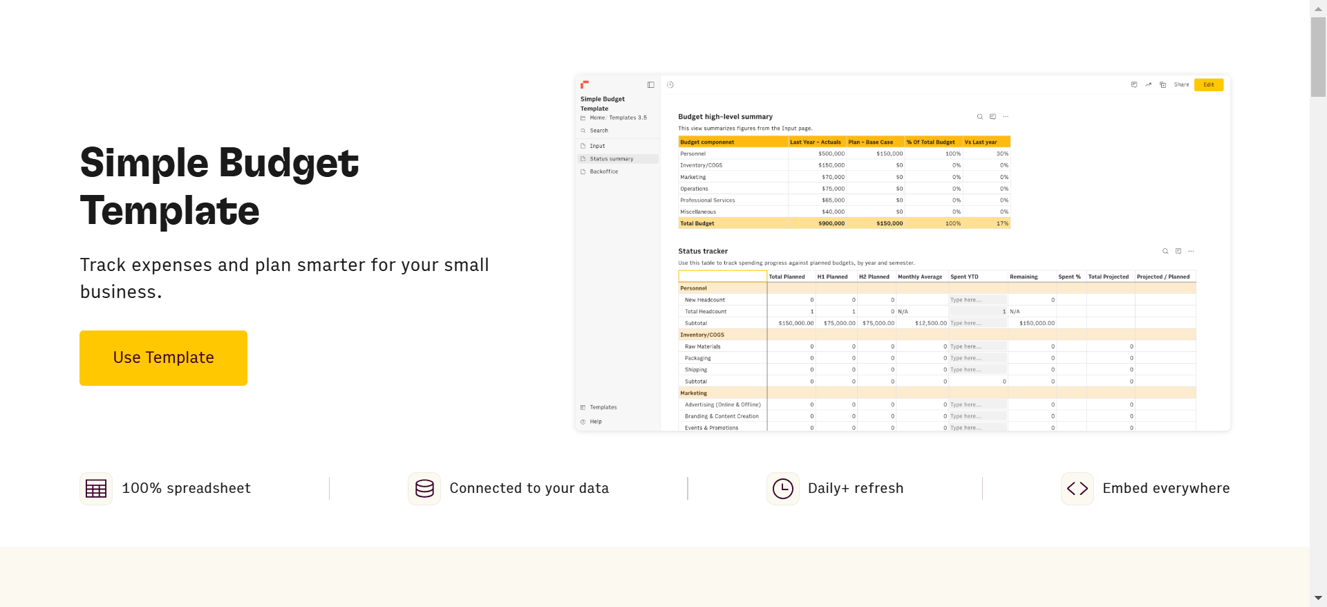 rows simple budget template hero-min