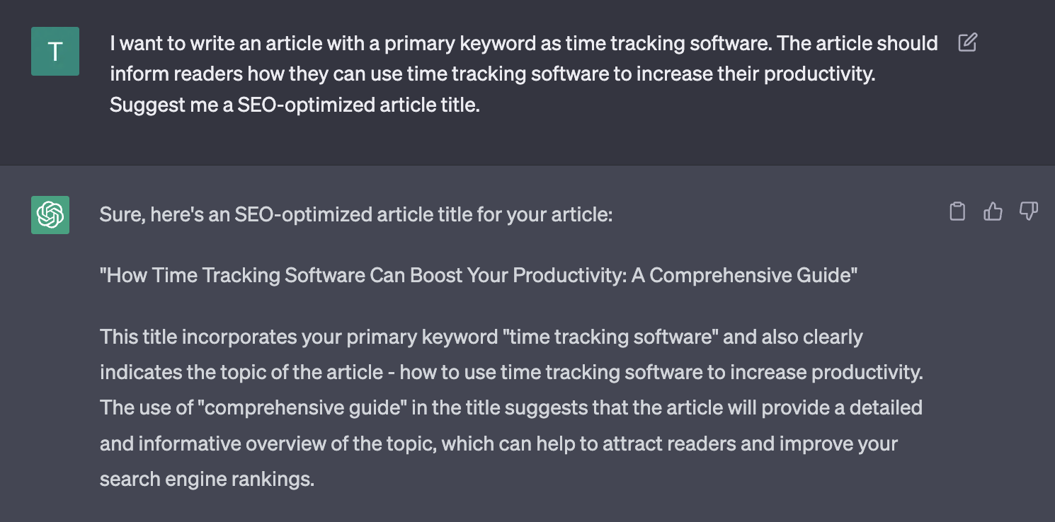 16. generate titles from keywords