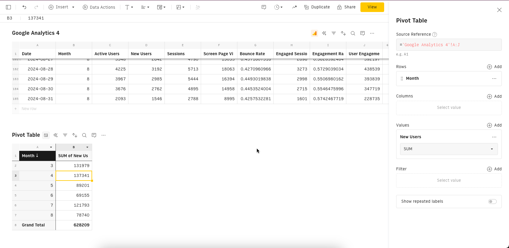 show-hide-totals