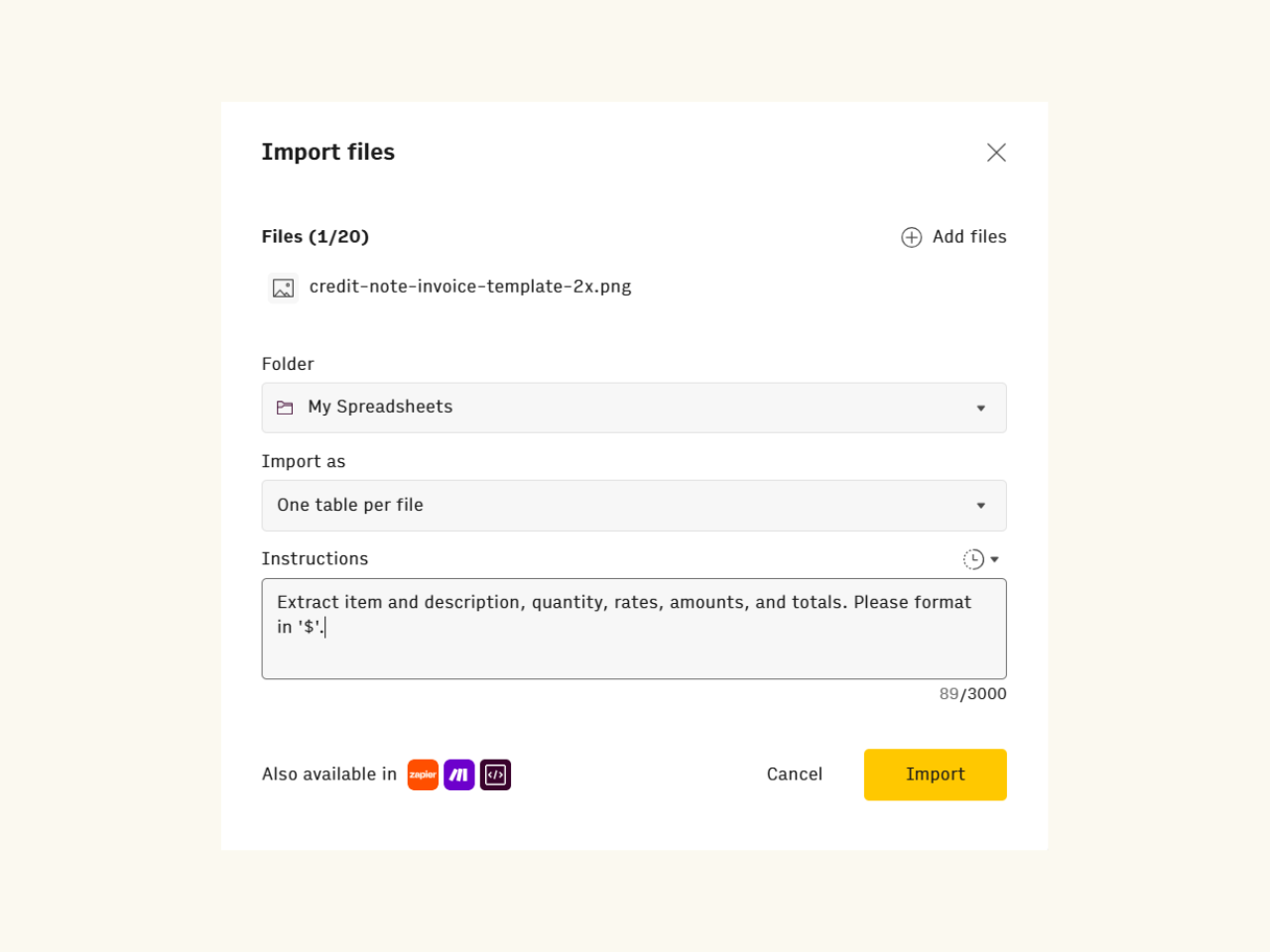 2-Import-with-prompt-instructions