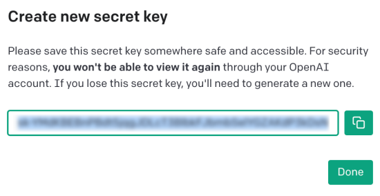 Copy secret key