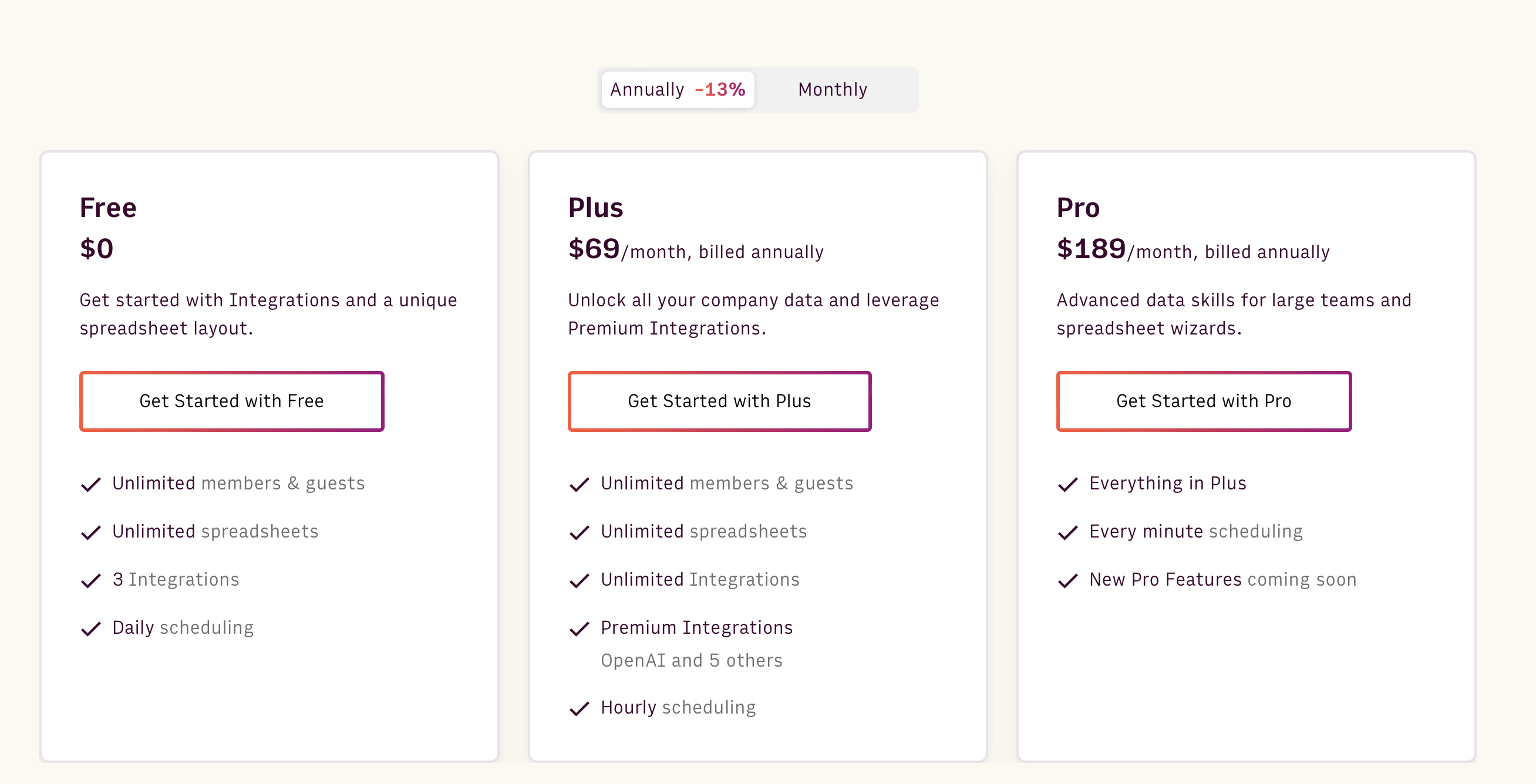 Blog - pricing plans