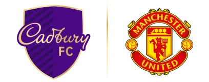 Cadbury FC Logo and Manchester United FC Logo